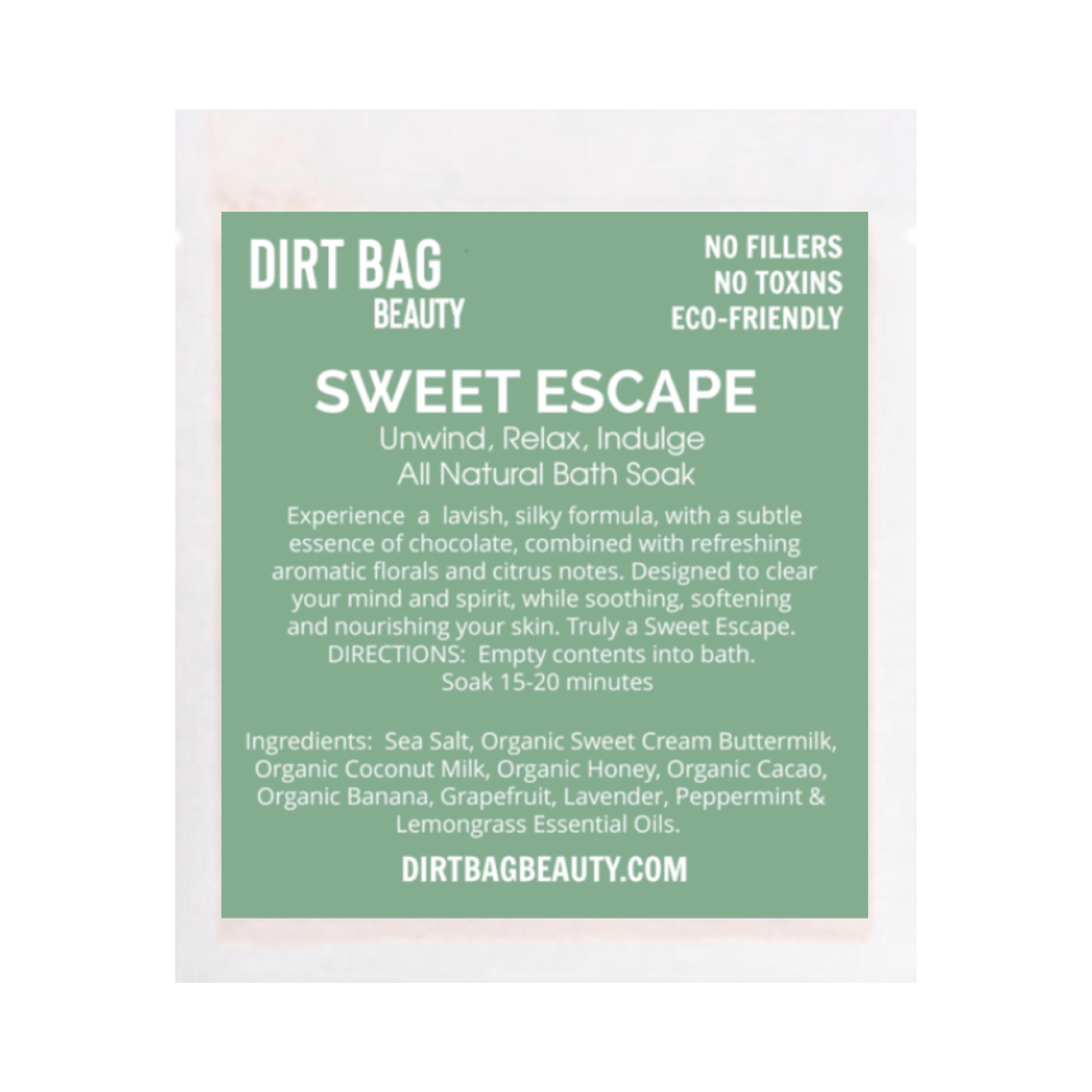 Bath Soak All Natural Sweet Escape (Single use)