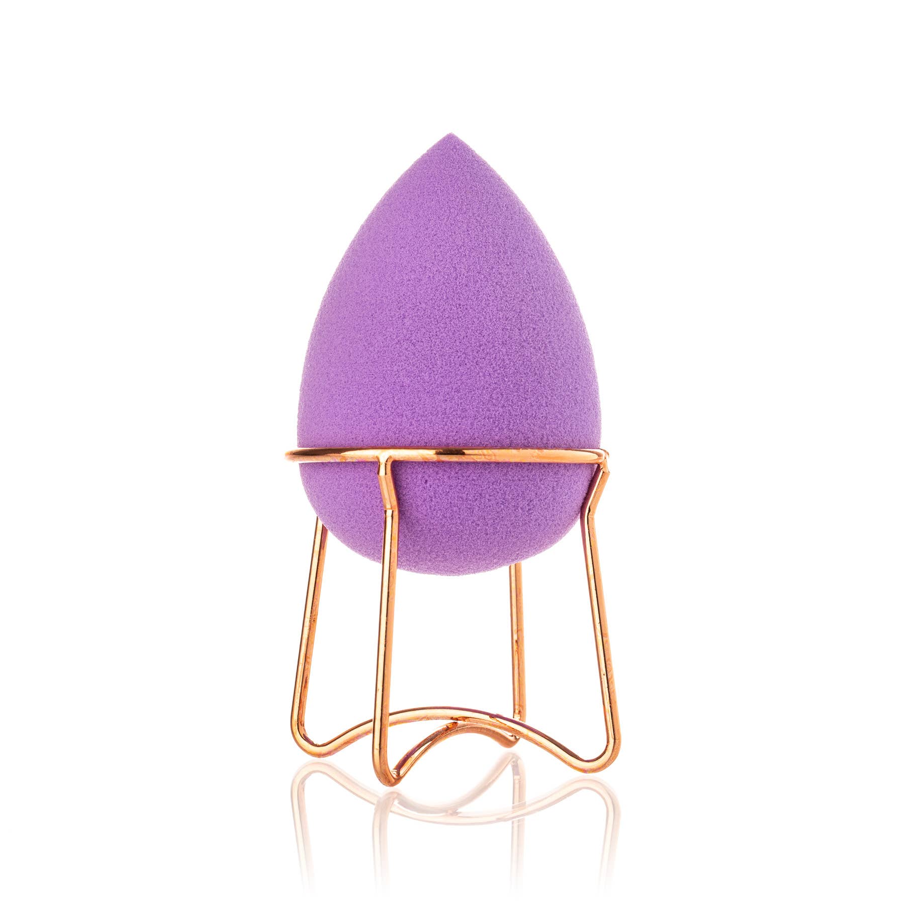 Purple Pro Makeup Blender w/ Rose Gold Stand