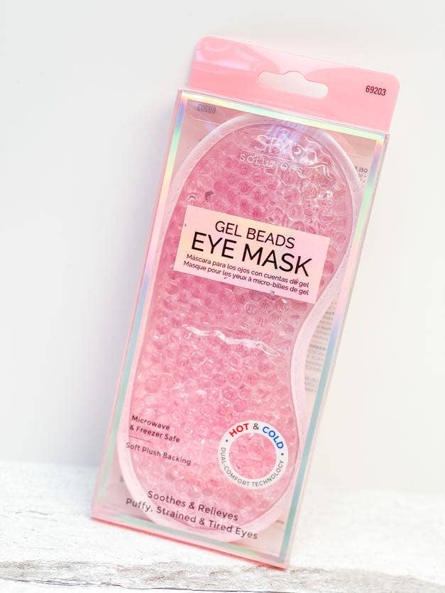 Pink Gel Beads Eye Mask