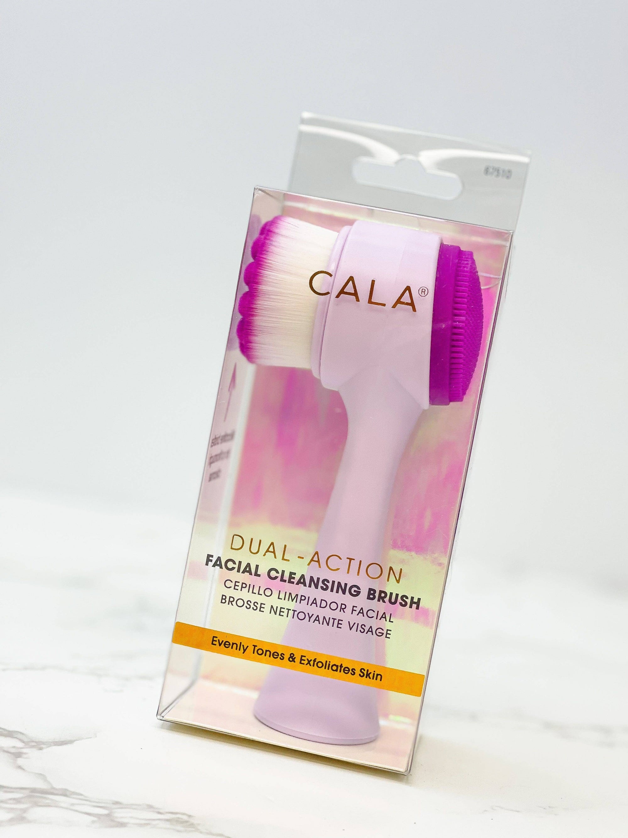 Dual Action Facial Cleansing Brush - Purple